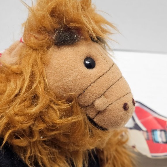 Vintage 1988 80s ALF Burger King Puppet Born to Rock Guitar Tag Plush Alien ~10" - Picture 11 of 14